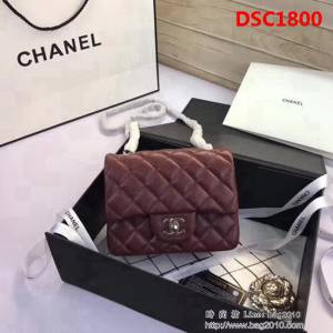 香奈兒CHANEL 升級版A1115全新經典小羊皮金銀鏈條單肩斜挎包 DSC1800