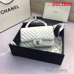香奈兒CHANEL 升級版V線1116進口球紋皮單肩斜挎鏈條包 DSC1828