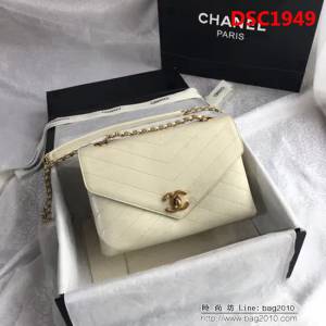 香奈兒CHANEL 57431 2018最新款式 原版皮羊皮單肩斜挎鏈條包 DSC1949