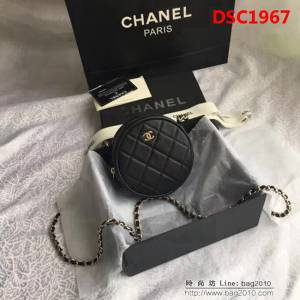 香奈兒CHANEL 706572018新款菱格復古盒子造型鏈條挎包 DSC1967