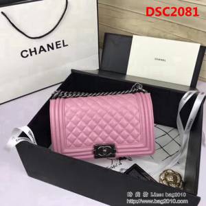香奈兒CHANEL A67086菱格原版羊皮單肩斜挎鏈條包 DSC2081