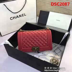 香奈兒CHANEL A67086菱格原版羊皮單肩斜挎鏈條包 DSC2087