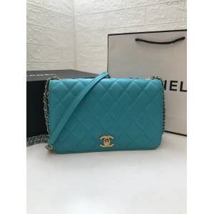 Chanel女包 AS0149 最新款 菱格小牛皮與金色金屬口蓋包 香奈爾鏈條挎包 香奈兒單肩包 中號Chanel口蓋包  djc2673