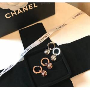 chanel耳環 原單品質 玫瑰花耳環 925純銀 小香經典Logo香奈兒山茶花  gzsc1335