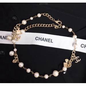 chanel手鏈 18香水瓶 珍珠項鏈 2用項鏈 可以繞2圈用作手鏈  gzsc1380