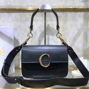 Chloe女包 克洛伊經典C形飾扣寬肩帶包包 Chole手提肩背斜挎包  jjh1374