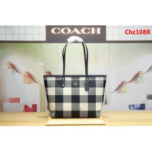 COACH蔻馳 新款 C家26147 格子購物袋  Chz1088