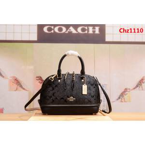 COACH蔻馳 海外代購品質 55450 專櫃最火爆款 小貝殼包 經典壓紋配色拼接  Chz1110