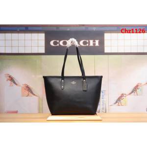 COACH蔻馳 全皮包 原單級別 頭層牛皮Coach全皮購物袋 37266 手提斜挎包  Chz1126