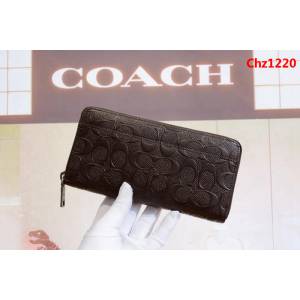 COACH蔻馳 簡約時尚 男士拉鏈牛皮錢包 75372  Chz1220