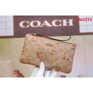 COACH蔻馳 原單 專櫃新款 28384 手挽包 頭層牛皮零錢包  Chz1233