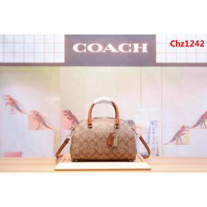 COACH蔻馳 F36521 PVC配皮材質 款式簡約新穎 可手提 單肩斜挎  Chz1242