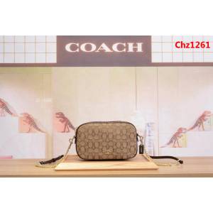 COACH蔻馳 F28959 新款帆布小方包 相機包 超級百搭 女士單肩斜跨包  Chz1261