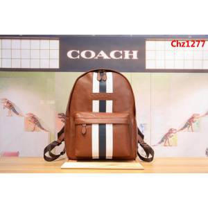 COACH蔻馳 男士雙肩包 專櫃最新款 72237 頭層牛皮背包 休閒經典百搭  Chz1277
