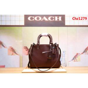 COACH蔻馳 54536 超級實用性 顆粒紋柔軟頭層牛皮 手提斜挎包  Chz1279