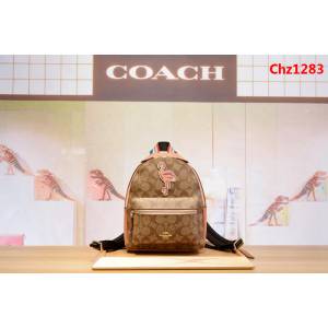 COACH蔻馳 28948 mini火烈鳥背包 pvc配手掌紋牛皮  Chz1283