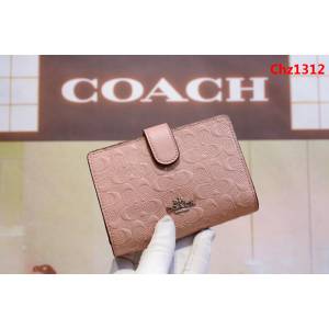 COACH蔻馳 新款壓花 53436 女士中款全皮錢包  Chz1312