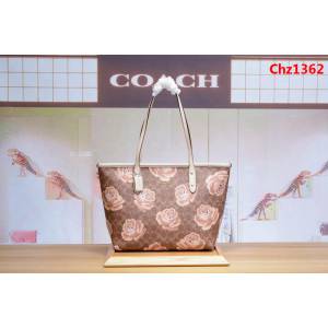 COACH蔻馳 C家最新爆款 31668 花朵單肩購物袋 超大容量  Chz1362