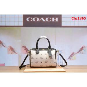 COACH蔻馳 29557新款鯊魚 火烈鳥 波士頓系列 枕頭包 手提 單肩斜挎  Chz1365