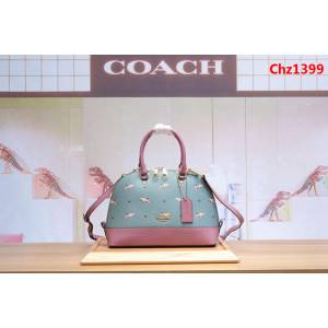 COACH蔻馳 專櫃同步 火烈鳥貝殼包 頂級品質 進口原單手掌紋牛皮 手提肩背包  Chz1399