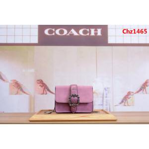 COACH蔻馳 最新款 F37798 單肩斜挎女包 鑲鑽鏈條小方包  Chz1465