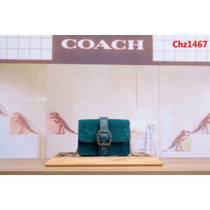 COACH蔻馳 最新款 F37798 單肩斜挎女包 鑲鑽鏈條小方包  Chz1467