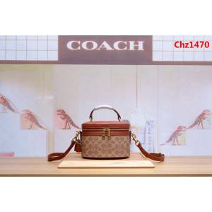 COACH蔻馳 新款 經典印花水桶 化妝包 31728 Selena 合作款 手提斜挎包  Chz1470