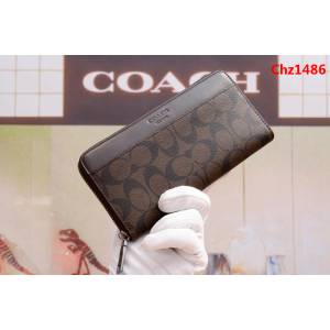 COACH蔻馳 原單 75000 頭層牛皮 長款男式錢包  Chz1486