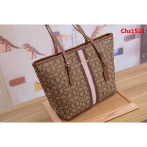 COACH蔻馳 F39043 新款購物袋 經典帆布C字logo 四季百搭款  Chz1521