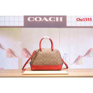 COACH蔻馳 原單級別 配頭層牛皮 coach蔻馳貝殼包 37249 手提斜挎包  Chz1555