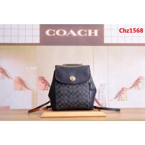 COACH蔻馳 38585 印花pvc拼牛皮 PARKER女雙肩背包 多用款式 雙肩書包 單肩斜挎  Chz1568