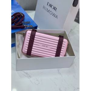 Dior包 迪奧 Dior X RIMOWA膠囊合作系列 磨砂質感的鋁制外殼 Dior高端小箱挎包  Dyd1442