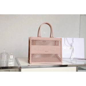 Dior女包 迪奧Christian Dior網眼織物效果刺繡tote托特包 Dior購物袋  dfk1567