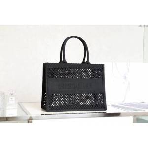 Dior女包 迪奧Christian Dior網眼織物效果刺繡tote托特包 Dior購物袋  dfk1568