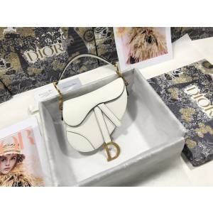 Dior女包 迪奧小號掌紋馬鞍包 Dior手提肩背包  dfk1795