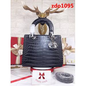 DIOR迪奧 五格 鱷魚紋 時尚百搭款 手提斜挎包  zdo1095