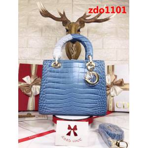 DIOR迪奧 五格 鱷魚紋 時尚百搭款 手提斜挎包  zdo1101