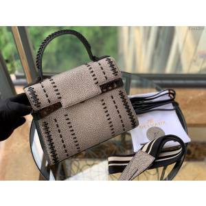 DELVAUX女包 全球限量編織款 Tempete Tribal Stitch系列 德爾沃女手提包 中號 Delvaux單肩斜跨女包 DL0028編織雪花色  fcs1208
