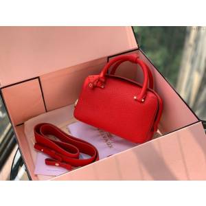 DELVAUX女包 2019春夏款 全新Cool Box優質牛皮 德爾沃女手提包 Cl0020 小方包大紅 Delvaux單肩包  fcs1271