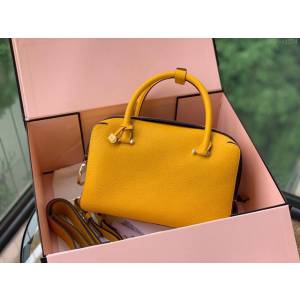 DELVAUX女包 2019春夏款 全新Cool Box優質牛皮 德爾沃女手提包 Cl0028 小方包太陽黃 Delvaux單肩包  fcs1274