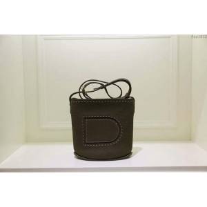 DELVAUX女包 Delvaux Pin春夏系列 進口牛皮 德爾沃女手提包 D00315 迷彩綠mini Delvaux單肩包  fcs1412