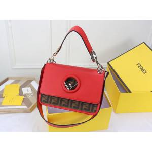 FENDI芬迪 最新系列 Kan I款0999 牛皮秋冬最新五金扣FENDI F LOGO  fd1292