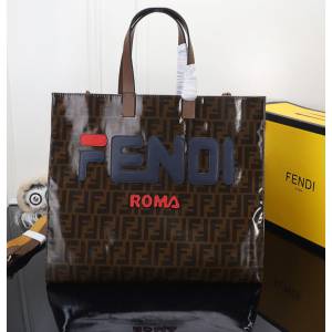 FENDI芬迪 專櫃新品 芬迪經典字母女士購物袋 手提包 單肩包 托特包 0989  fd1474