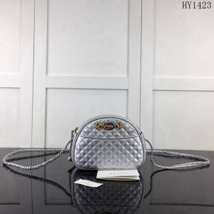 GUCCI古馳 新款 專櫃品質 原單 534951 銀色 菱形 鏈條 斜跨小包HY1423