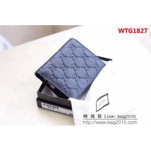 GUCCI古馳 專櫃品質 進口牛皮 男士短錢夾 407416 WTG1827