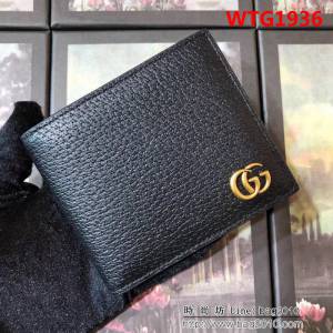 GUCCI古馳 專櫃同步 熱壓小牛皮 男士雙折皮夾 428726 克豬紋皮 WTG1936