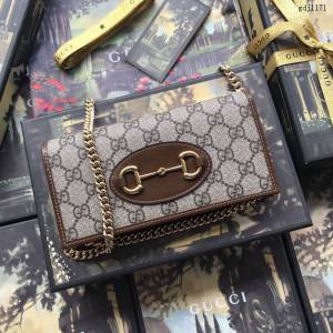 Gucci錢包 古馳2020新款 甩紋牛皮 Gucci三折短錢包 474746黑色全皮  gdj1176