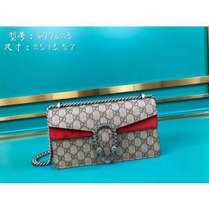 Gucci古馳包包 G家新款女包 款號:499623 古奇鏈條單肩斜挎包 Gucci酒神包  gdj1345