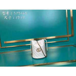 Gucci古馳包包 G家新款女包 575163 古奇白藍色全皮肩背斜挎女包 gdj1474