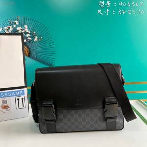 Gucci古馳包包 G家新款男包 406367 古奇男士肩背斜挎包 gdj1489